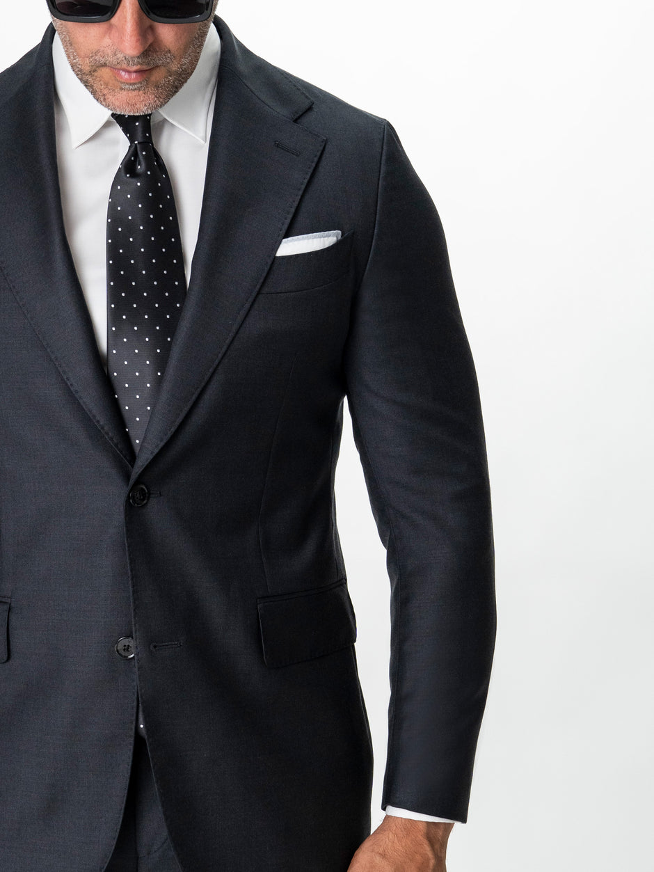 Costum Barbati Gri Inchis 100% Lana Vitale Barberis BMan1111 (3)