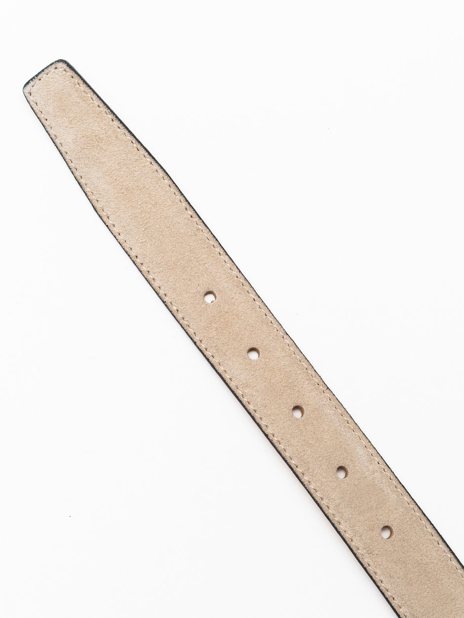 Curea Barbati Crem Din Piele Intoarsa 3cm BMan115 (3)