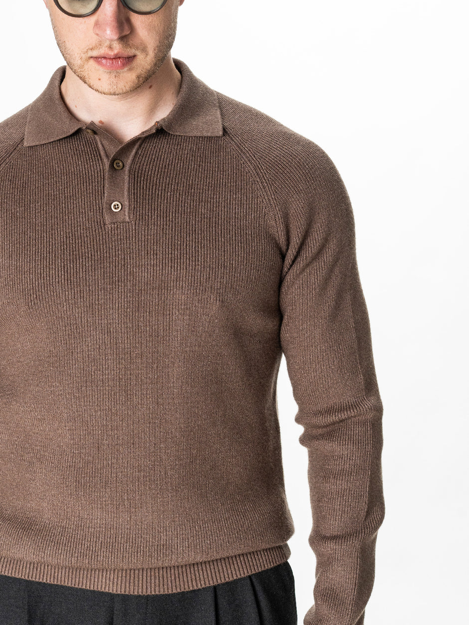 Pulover Polo Cappuccino Barbati Relaxed Fit BMan0118 (4)