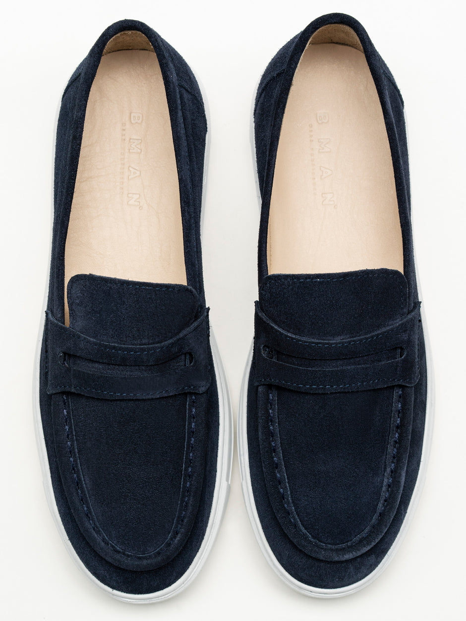 Mocasini Barbati Smart Casual Bleumarin De Vara Piele Naturala BMan217 (7)