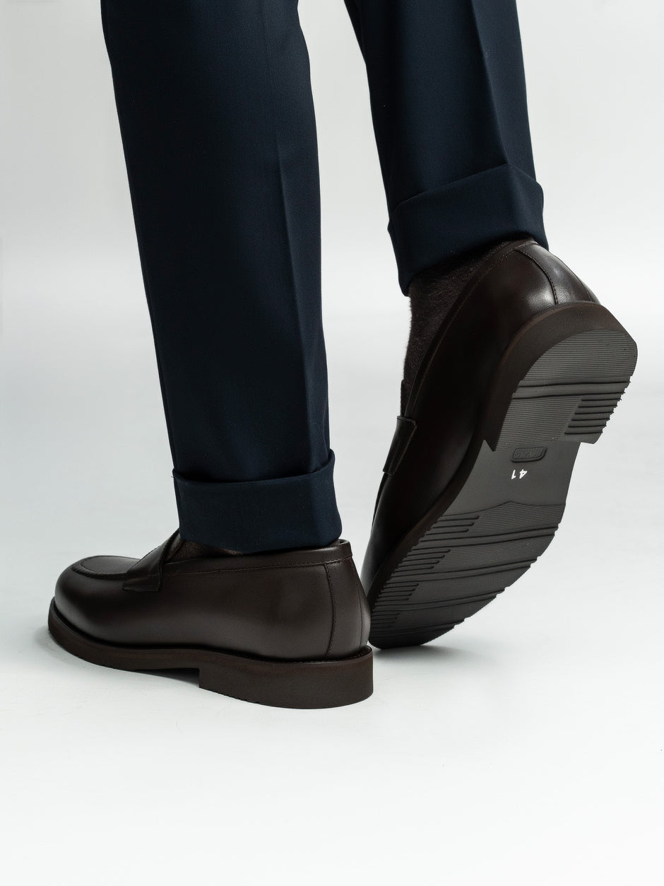 Mocasini Cafenii Barbati Din Piele Naturala Formal Loafers Bman222 (10)