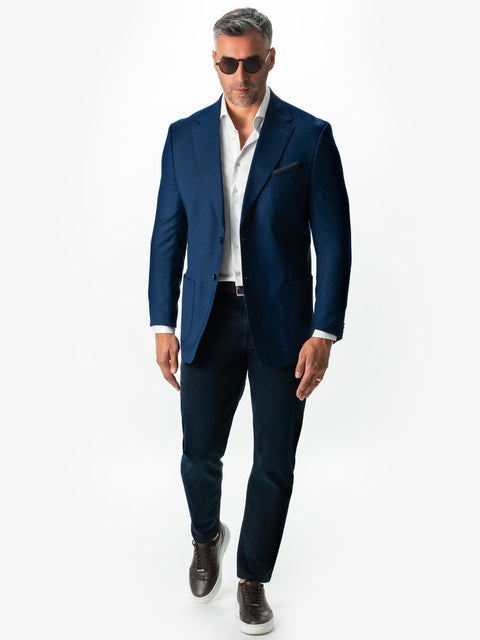 Blugi Bleumarin Barbati Comfort Fit Office & Business Sezon Toamna & Iarna BMan330 (6)