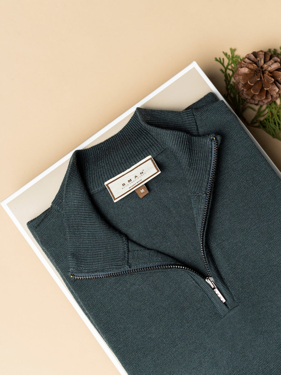 Pachet Cadou Barbati Pulover Cu Fermoar Cu Accesoriu Bman0102 (2)