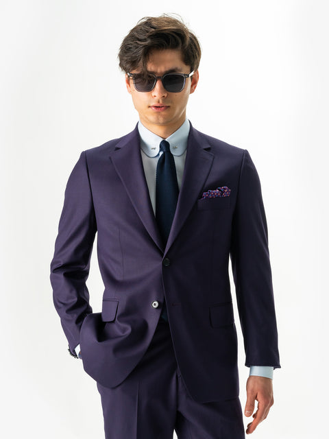 Costum Bărbați Mov Elegant De Vară Croială Modern Fit BMan0016 (3)