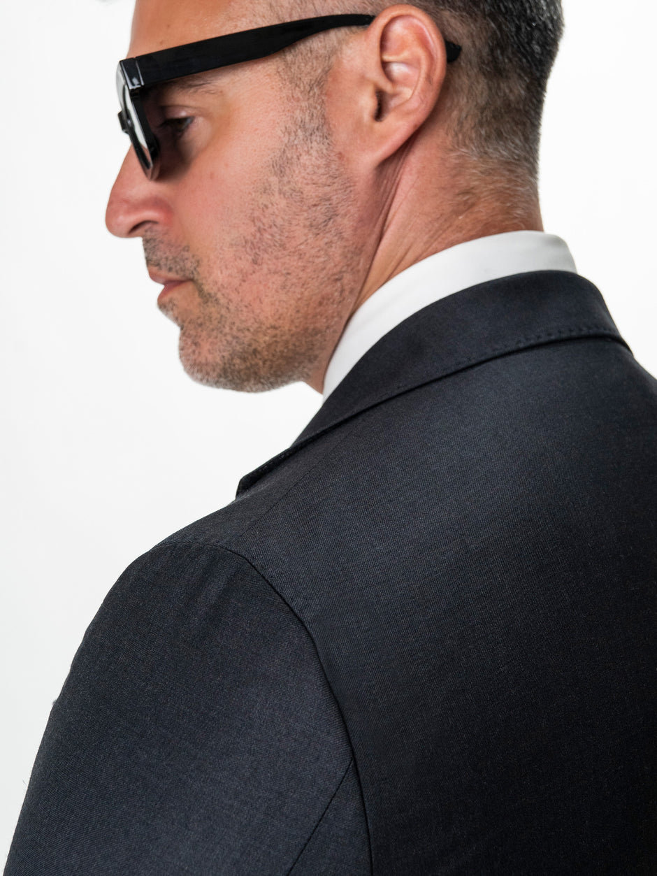 Costum Barbati Gri Inchis 100% Lana Vitale Barberis BMan1111 (10)