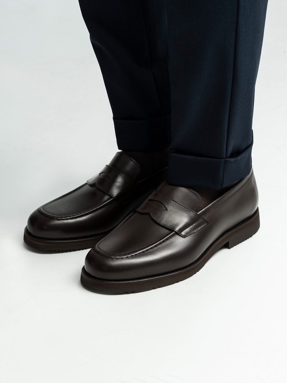 Mocasini Cafenii Barbati Din Piele Naturala Formal Loafers Bman222 (4)