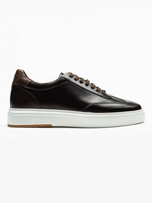 Pantofi Casual Barbati Sneakers Maro Cafeniu 100% Piele Naturala BMan0397