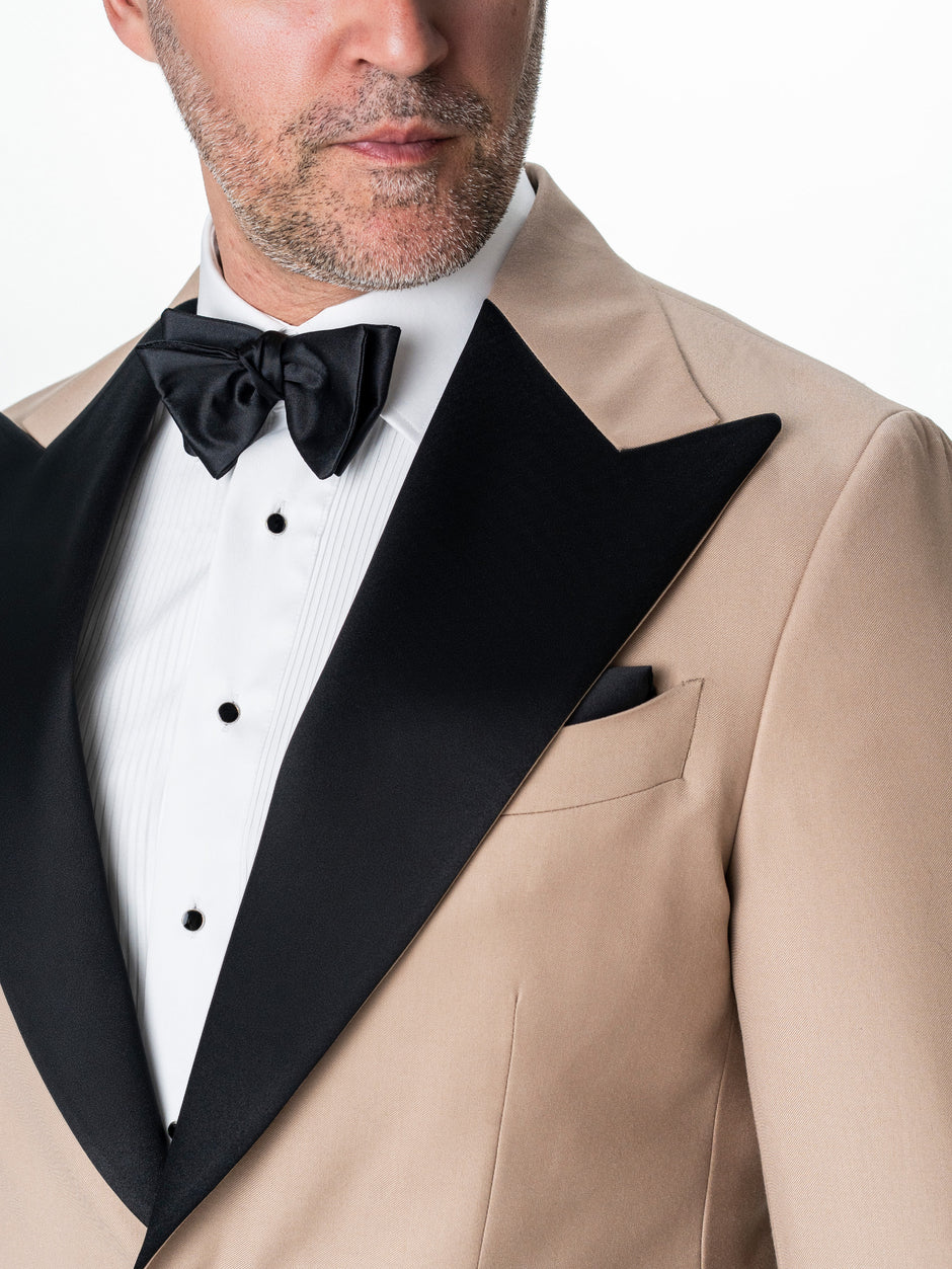 Costum Mire Smoking Bej Lana Vitale Barberis BMan339 (3)