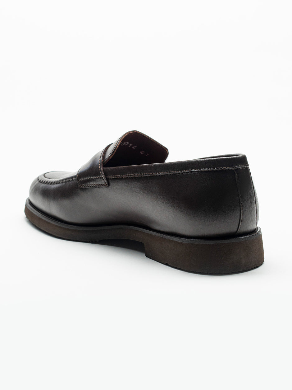 Mocasini Cafenii Barbati Din Piele Naturala Formal Loafers Bman222 (9)
