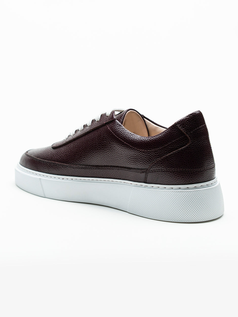 Pantofi Casual Barbati Bordo Sneakers 100% Piele Naturala Bman0383 (6)