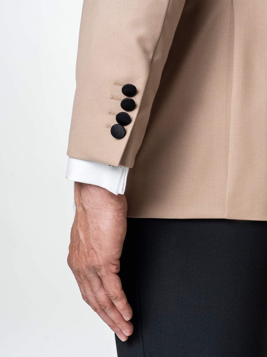 Costum Mire Smoking Bej Lana Vitale Barberis BMan339 (7)