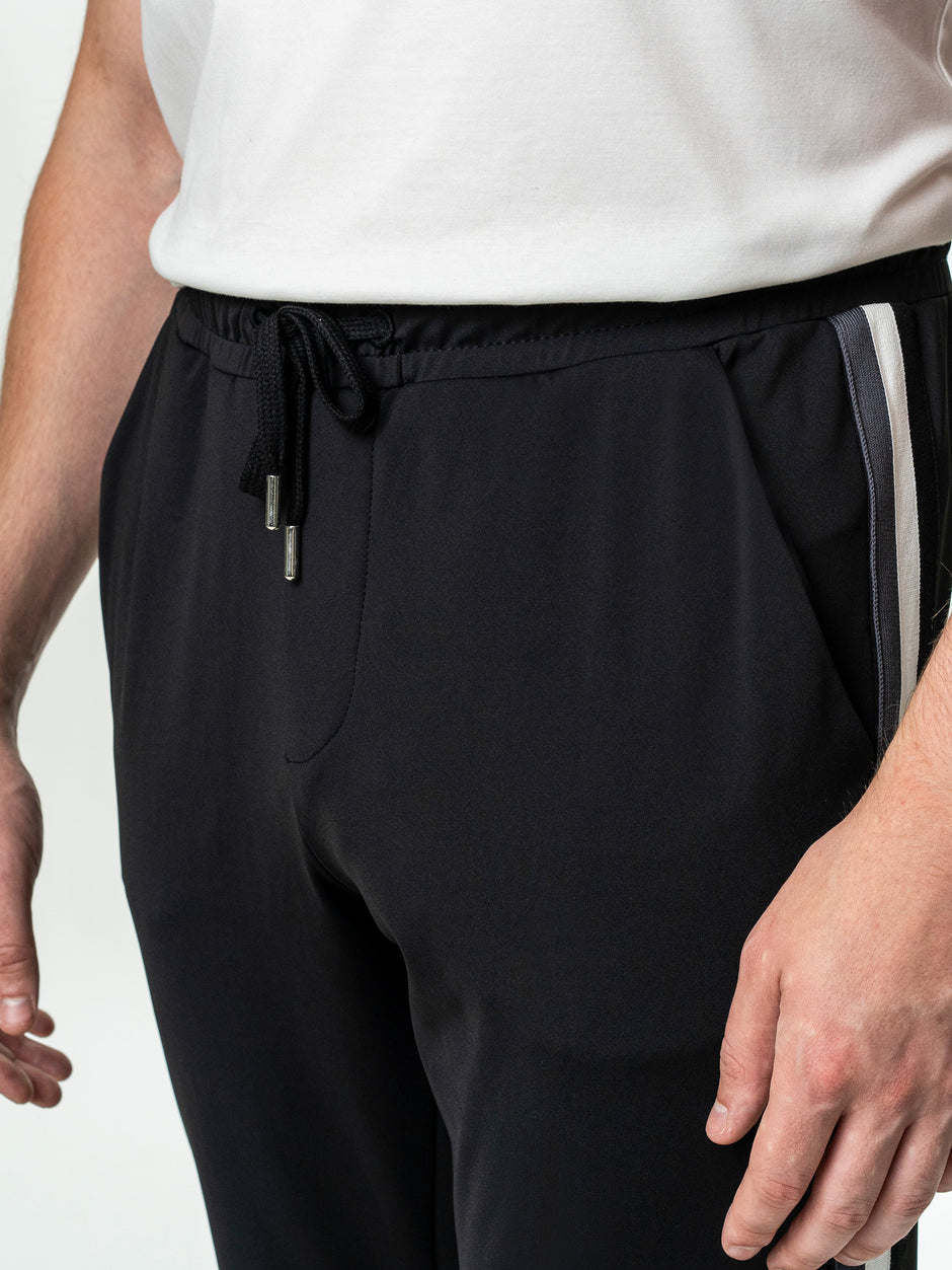 Trening Barbati Casual Negru Bumbac Egiptean BMan0001 (10)