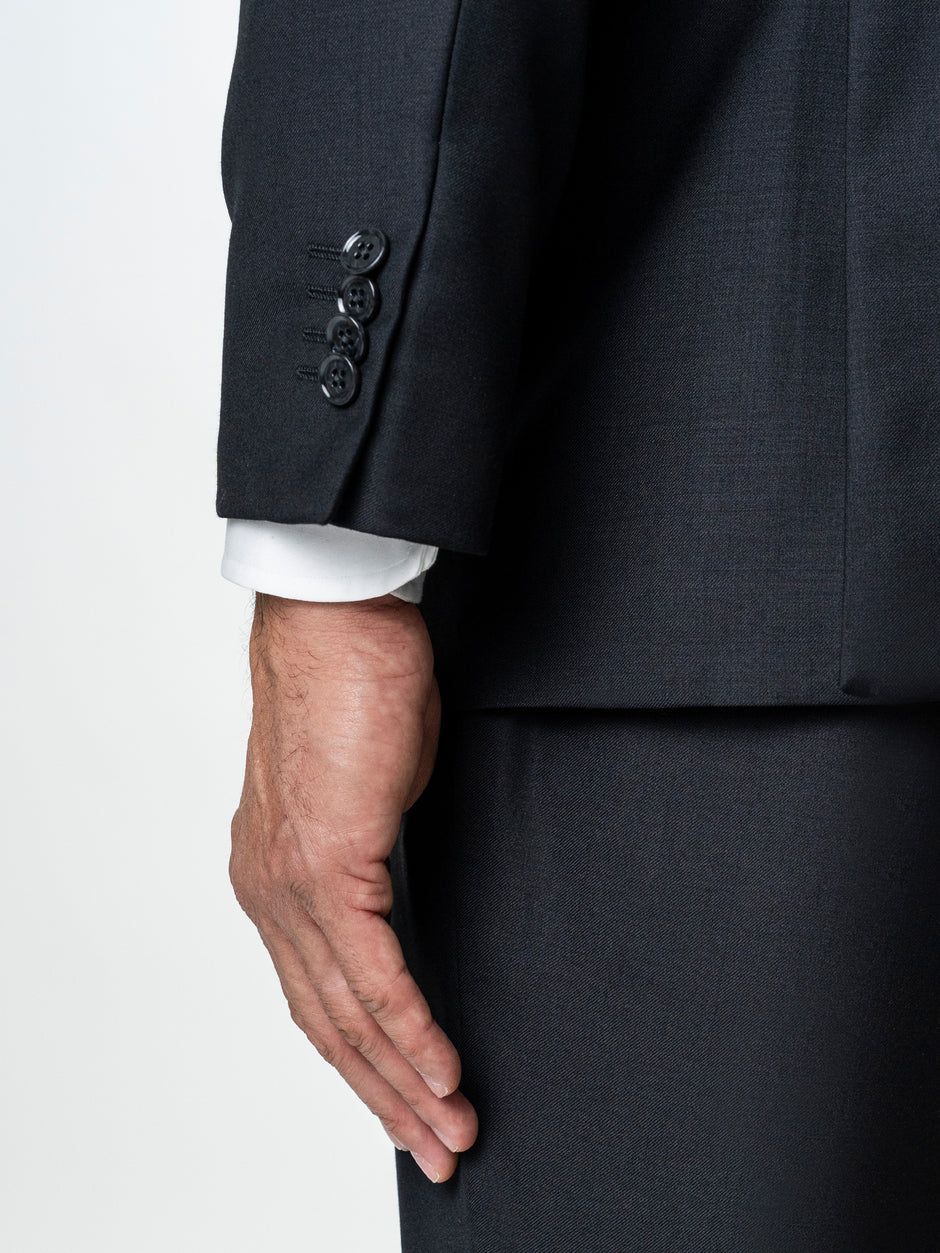 Costum Barbati Negru Clasic 100% Lana Vitale Barberis BMan0001 (8)