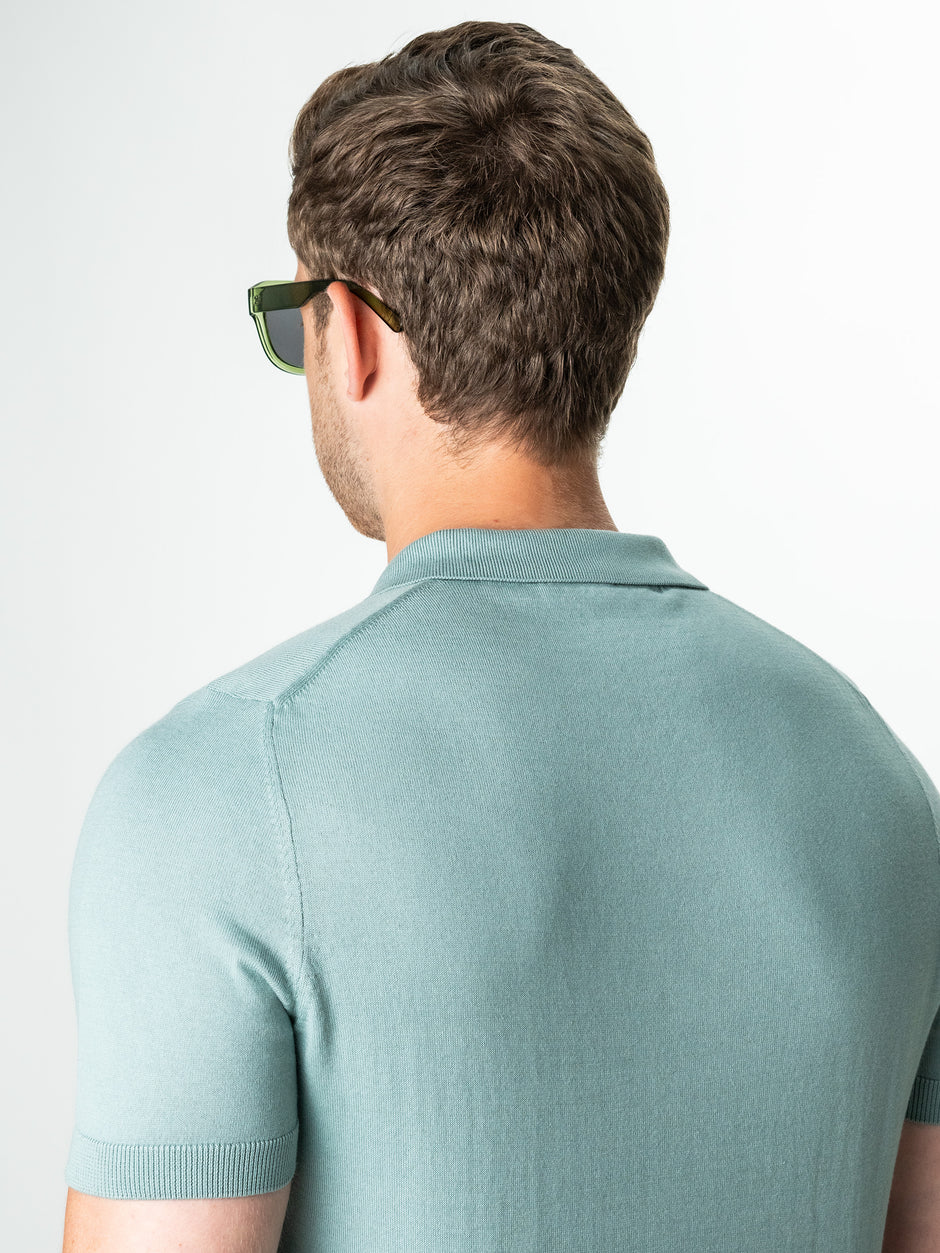 Tricou Verde Menta Bărbați Polo Modern Vară  Din Bumbac BMan286 (8)