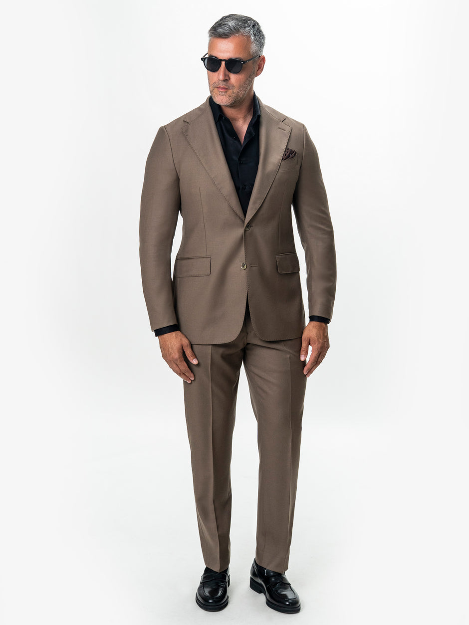 Costum Barbati Cappuccino 100% Lana BMan0110 (6)