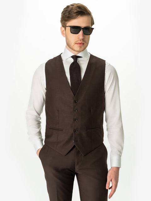 Vesta Barbati Eleganta Maro Cafeniu Cinci Nasturi Design Clasic BMan0300 (1)