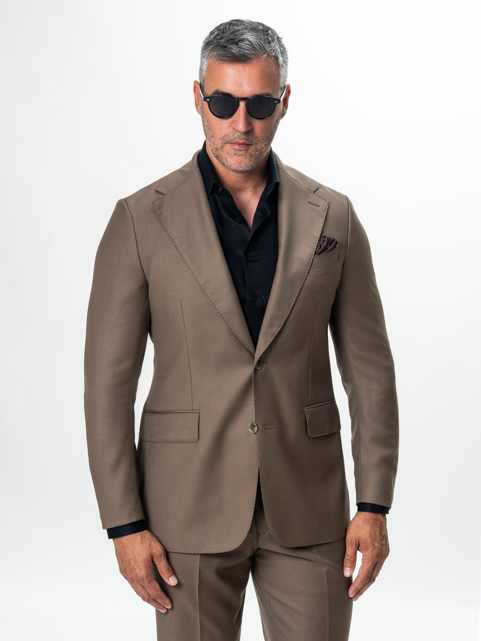 Costum Barbati Cappuccino 100% Lana BMan0110 (2)