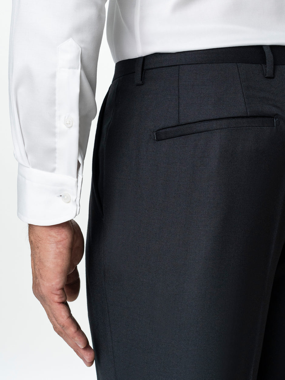 Costum Barbati Negru Clasic 100% Lana Vitale Barberis BMan0001 (11)