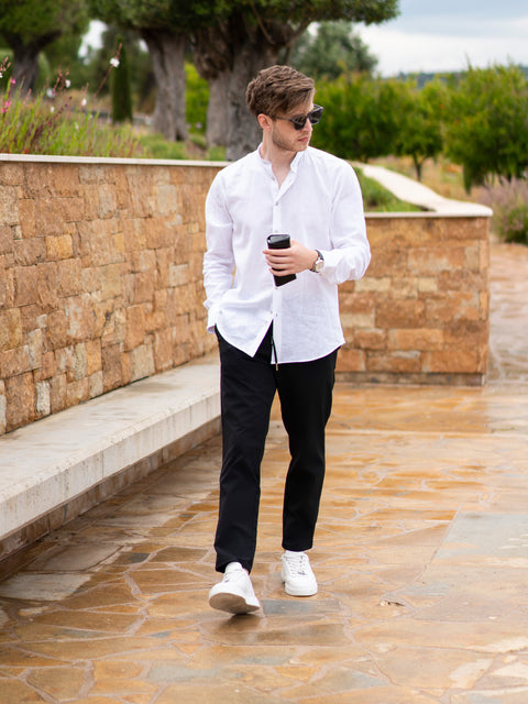 Tinuta Barbati Casual Esentiala de Vara Black&White BMan0704 (3)