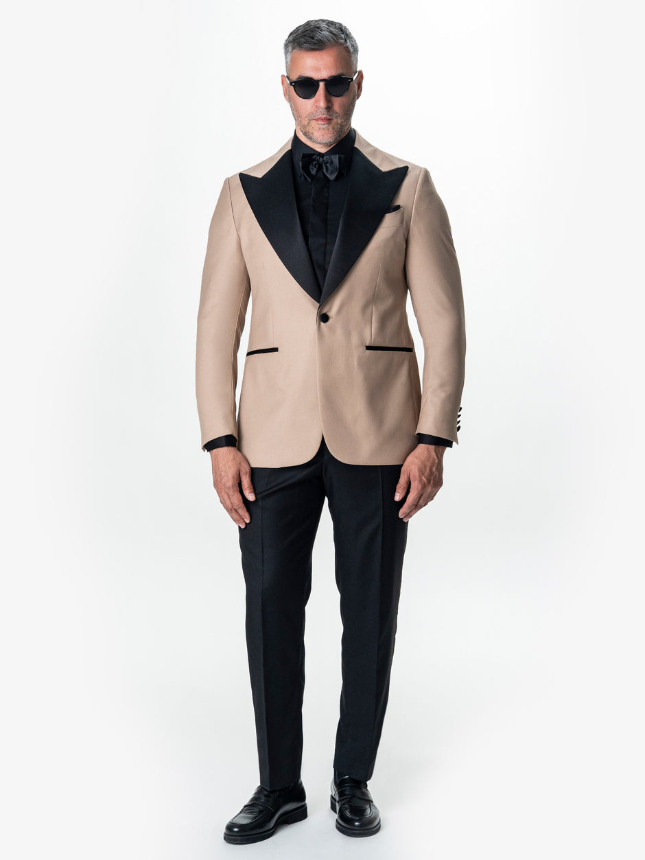 Tinuta Mire Ceremonie & Gala Negru Double Breasted 100% Lana Vitale Barberis Bman1042 (1)