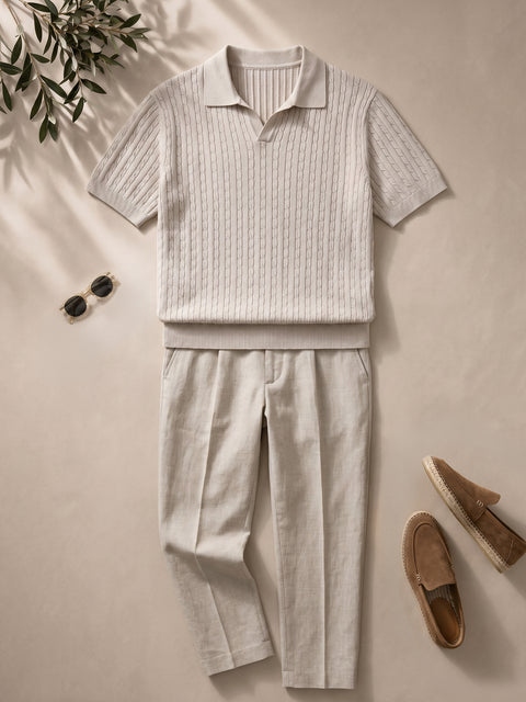 Tinuta Barbati Completa Casual de Vara Driftwood Bman1133