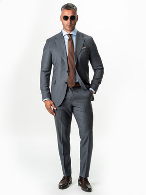 Costum Elegant Barbati Gri 100% Lana Vitale Barberis All Season BMan0062