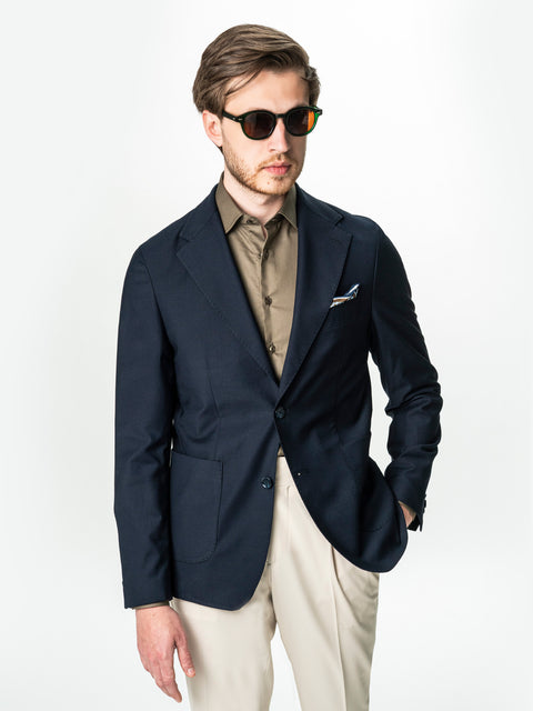 Sacou Office Barbati Bleumarin All Season Stofa Sarto BMan0031