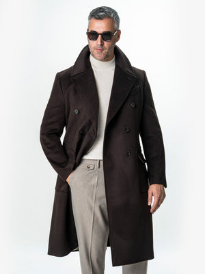 Palton Barbati Toamna-Iarna Maro Inchis Design Londonez BMan0002