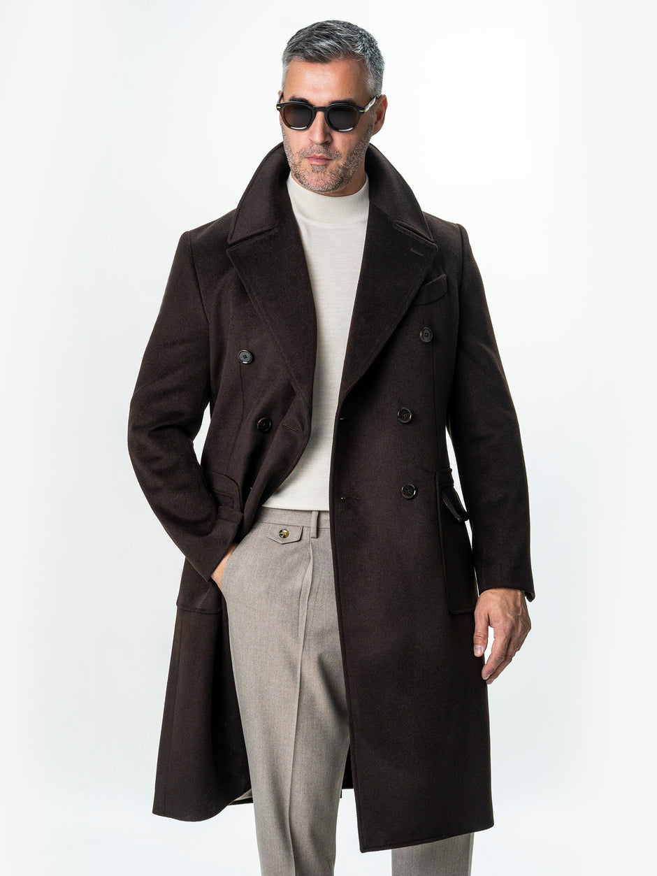 Palton Barbati Toamna-Iarna Maro Inchis Design Londonez BMan0002 (1)
