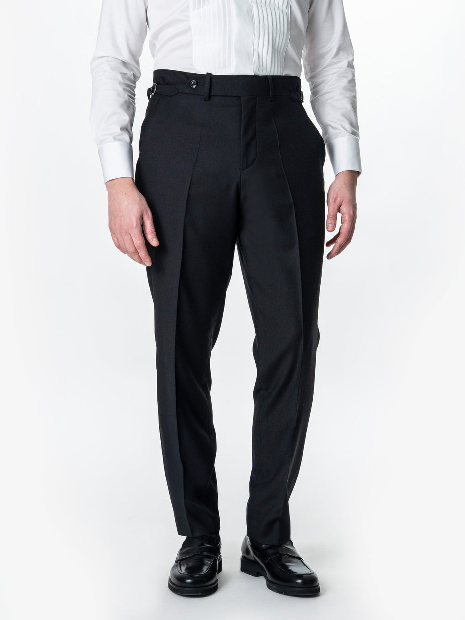 Costum Elegant Mire Bleumarin Tip Smoking Ceremonie Lana Sarto BMan0009 (9)