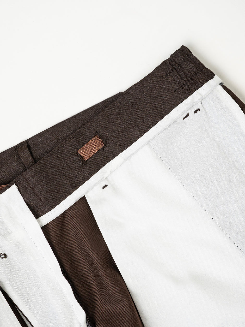 Pantaloni Vara Barbati Casual Cafenii Amestec Lana BMan0104 (8)