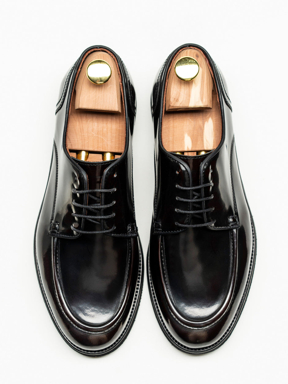 Pantofi Barbati Derby Piele Naturala Bordo Închis BMan0426 (2)