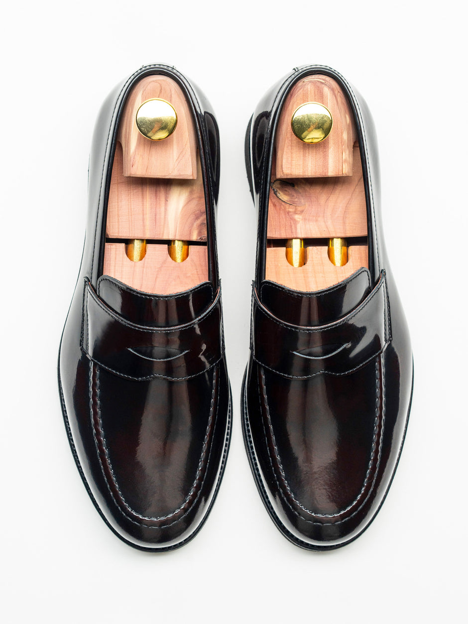 Mocasini Bordo Semilucios Barbati Din Piele Naturala Formal Loafers Bman222 (5)