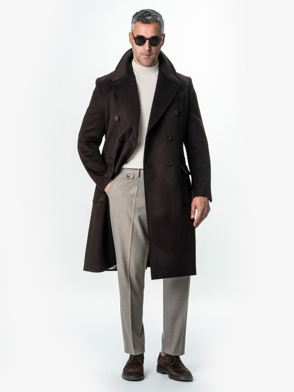 Palton Barbati Toamna-Iarna Maro Inchis Design Londonez BMan0002 (4)