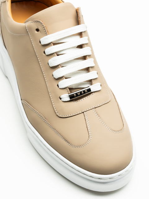 Pantofi Smart Casual Barbati Crem Tip Sneakers 100% Piele Naturala Vitel BMan0349 (9)