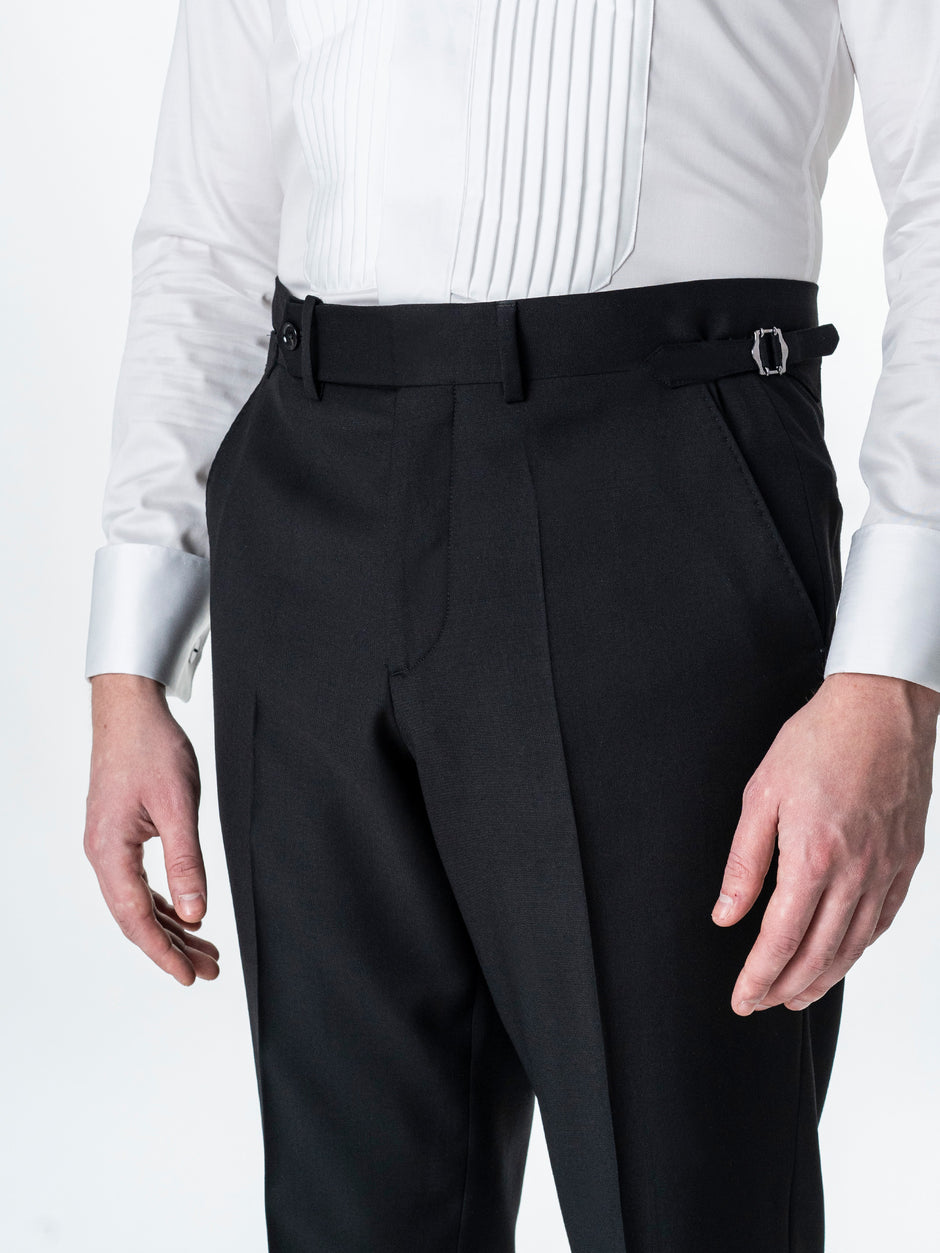 Costum Elegant Mire Bleumarin Tip Smoking Ceremonie Lana Sarto BMan0009 (10)