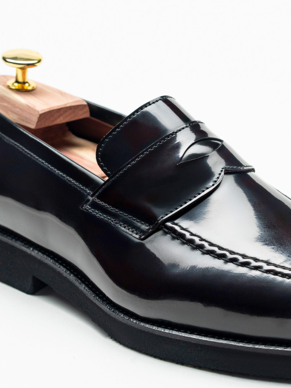 Mocasini Bordo Semilucios Barbati Din Piele Naturala Formal Loafers Bman222 (3)