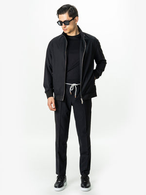 Tracksuit Premium Barbati Negru din Lana Vitale Barberis BMan0004