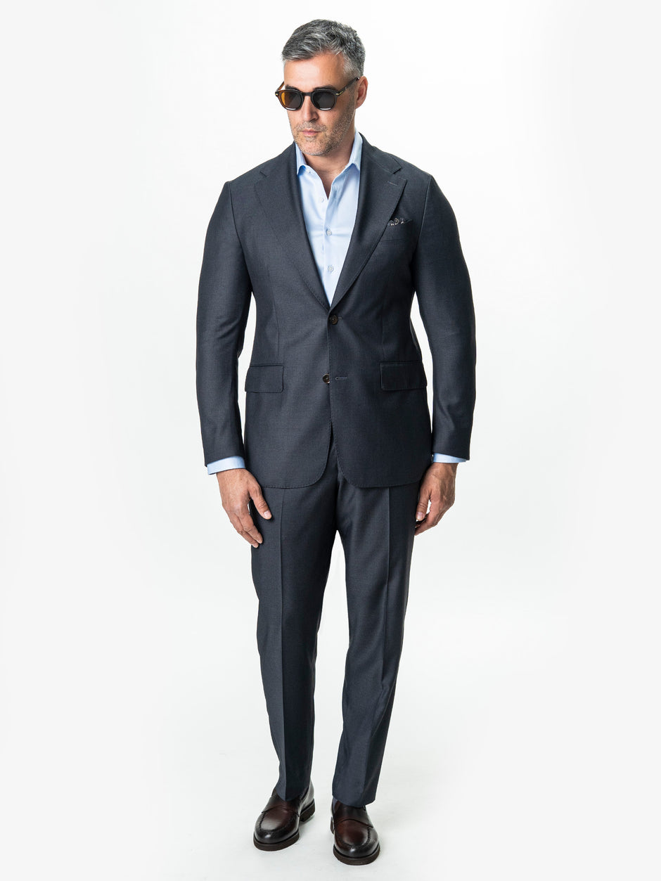 Costum Gri Antracit Barbati Elegant Din Lana Sarto BMan0018 (4)