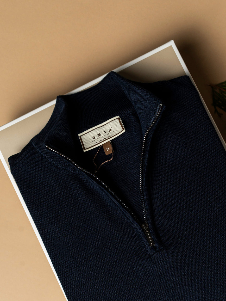 Pachet Cadou Barbati Pulover Cu Fermoar Si Camasa Bumbac Bman0007 (3)