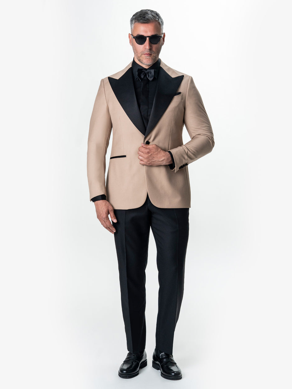 Tinuta Mire Ceremonie & Gala Negru Double Breasted 100% Lana Vitale Barberis Bman1042 (7)