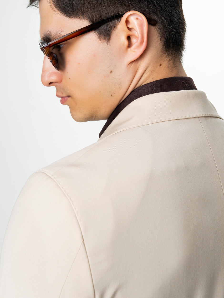 Sacou Barbati Crem Smart Casual Din Lana BMan0074 (10)