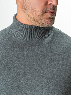 Pulover Tip Helanca Gri Bărbați 100% Bumbac Premium Levent Cottone BMan0007