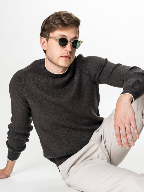 Pulover Gri Antracit Barbati Relaxed Fit BMan0119