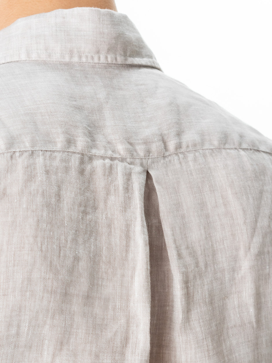 Camasa Vara Barbati Bej Nisip Din 100% In Natural BMan855 (4)