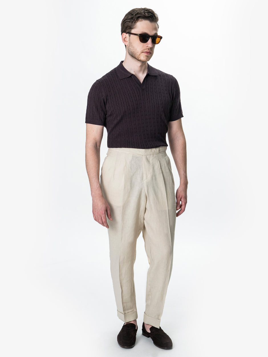 Tricou Polo Maro Cafeniu BMan0106 (5)