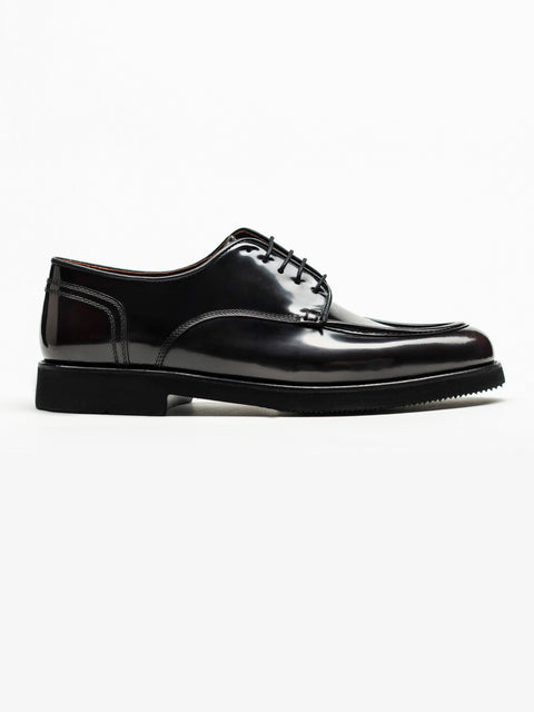 Pantofi Barbati Derby Piele Naturala Bordo Închis BMan0426