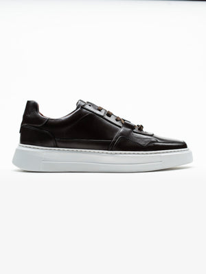 Pantofi Casual Barbati Sneakers Maro Inchis Din 100% Piele Naturala BMan0353