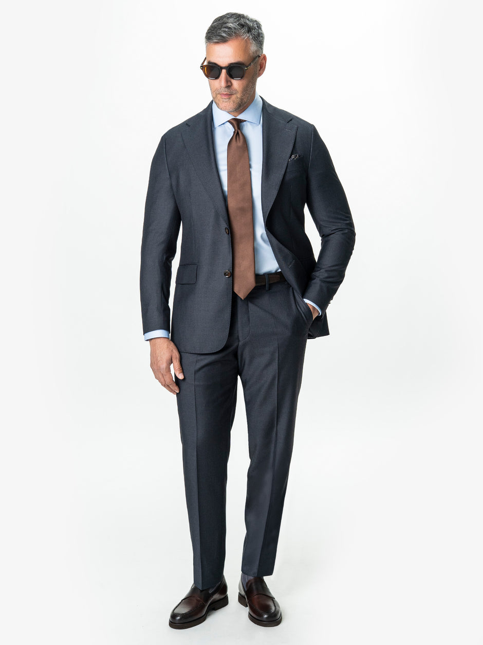Costum Gri Antracit Barbati Elegant Din Lana Sarto BMan0018 (1)
