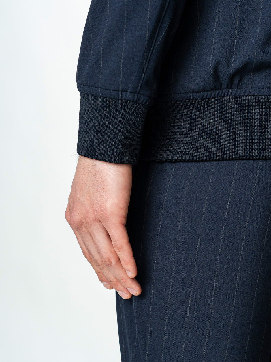 Geaca Barbati Tip Jacheta Bleumarin Cu Dungi BMan BMan0007 (10)